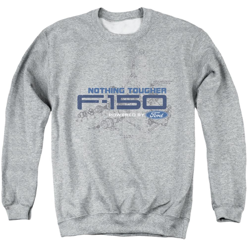 Ford Engine Schematic Men's Crewneck 50 50 Poly Long-Sleeve T-Shirt