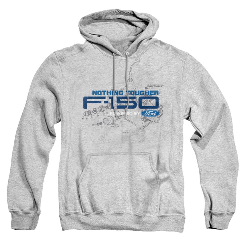 Ford Engine Schematic Men's Pull-Over 75 25 Poly Hoodie
