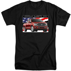 Ford F-150 Flag Men's 18/1 Tall Cotton Short-Sleeve T-Shirt