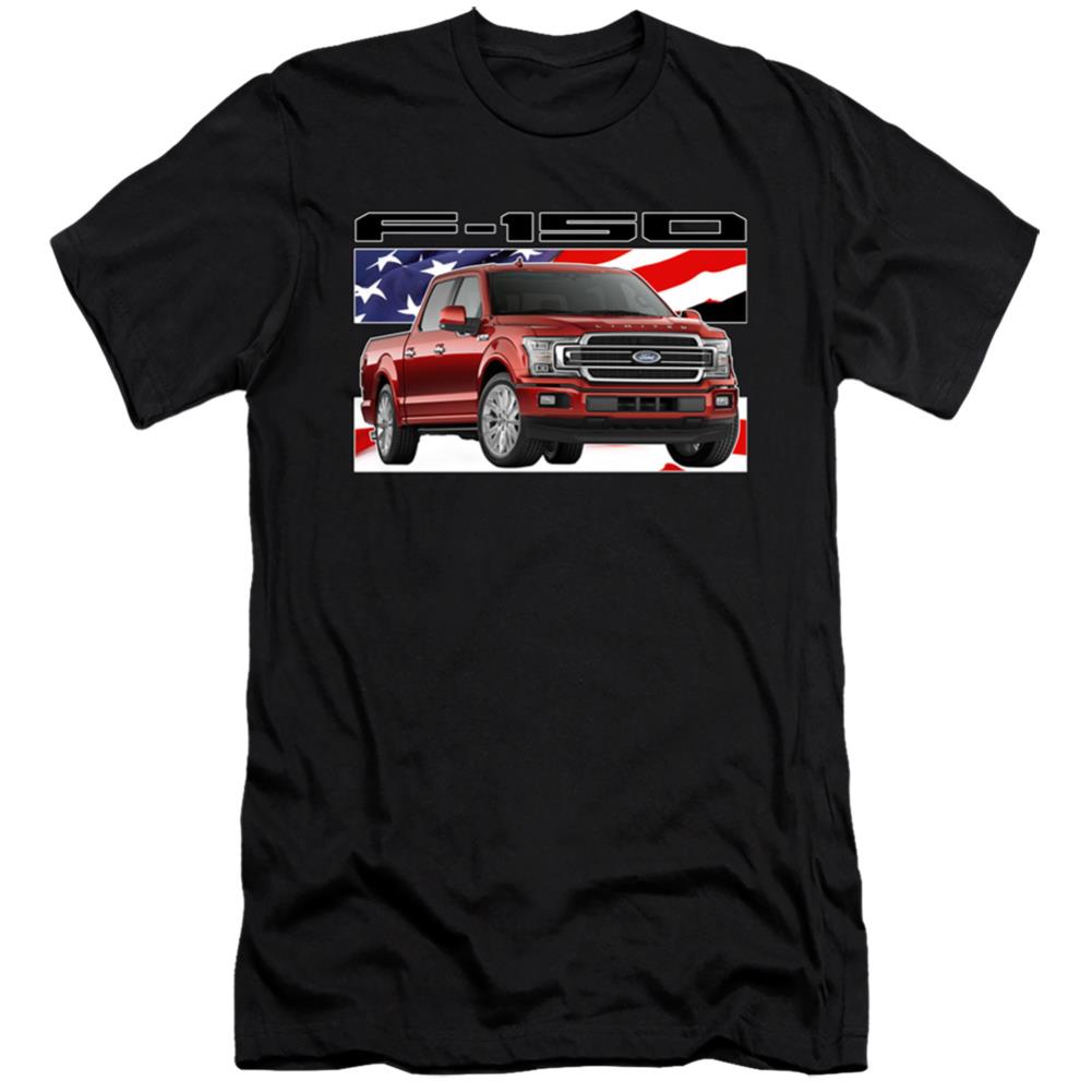 Ford F-150 Flag Men's Ultra-Soft 30/1 Cotton Slim Short-Sleeve T-Shirt