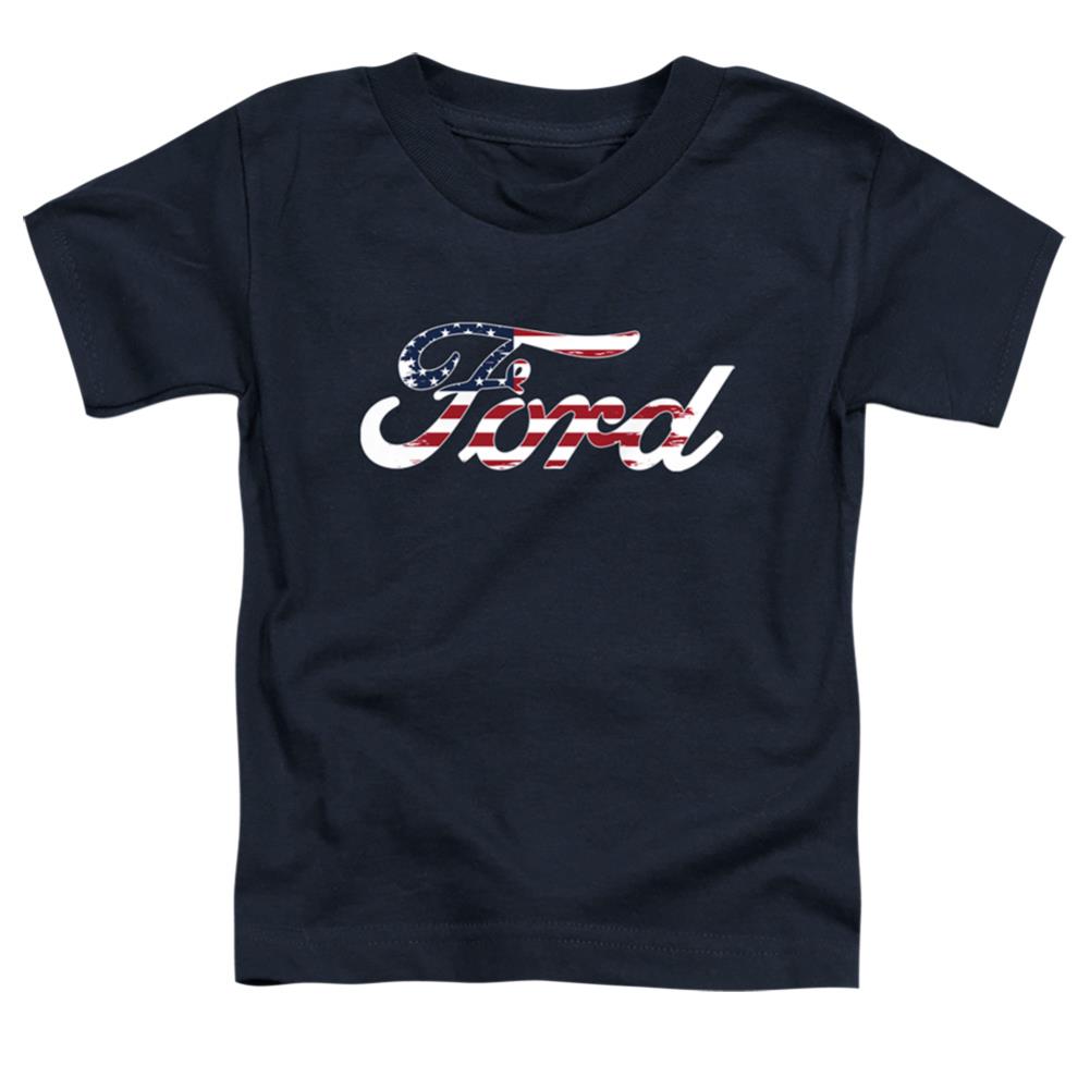 Ford Flag Logo Toddler 18/1 Cotton Short-Sleeve T-Shirt