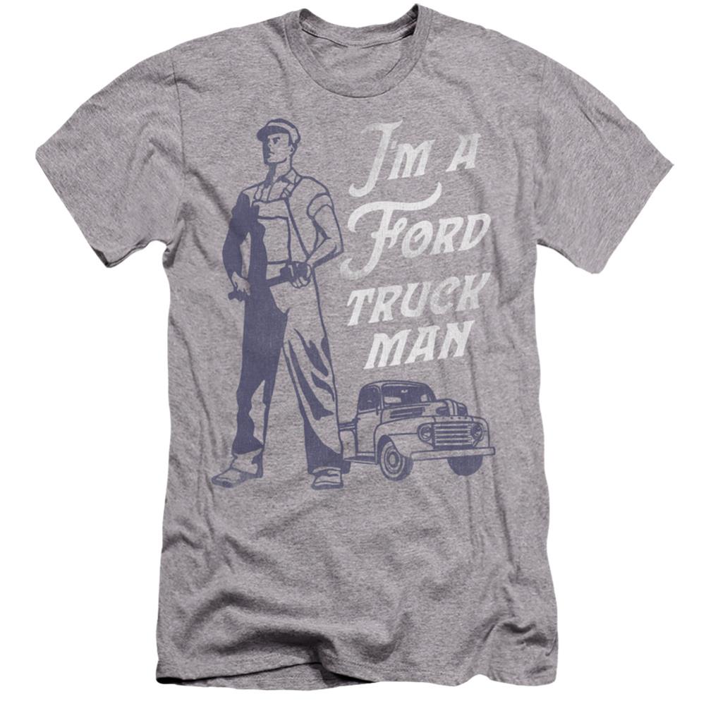 Ford Ford Truck Man Classic Men's Ultra-Soft 30/1 Cotton Slim Short-Sleeve T-Shirt