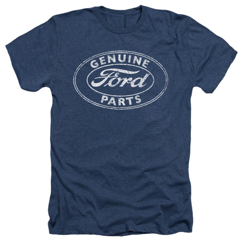 Ford Genuine Parts Men's 30/1 Heather 60 40 Poly Short-Sleeve T-Shirt