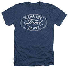 Ford Genuine Parts Men's 30/1 Heather 60 40 Poly Short-Sleeve T-Shirt