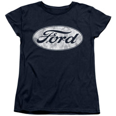 Ford Logo Women's 18/1 Cotton Short-Sleeve T-Shirt