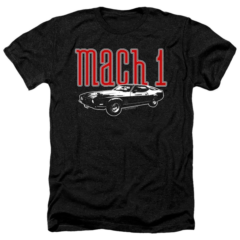 Ford Mach 1 Men's 30/1 Heather 60 40 Poly Short-Sleeve T-Shirt