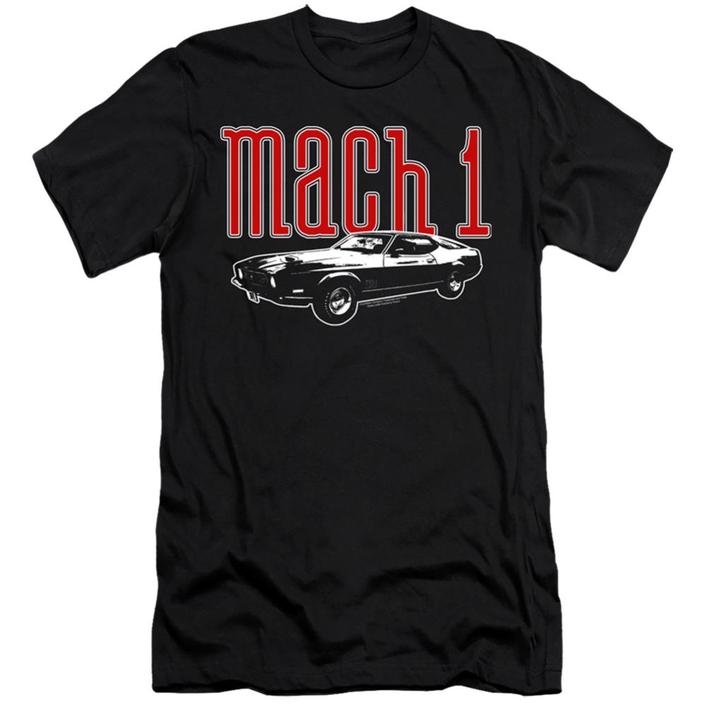 Ford Mach 1 Men's Ultra-Soft 30/1 Cotton Slim Short-Sleeve T-Shirt