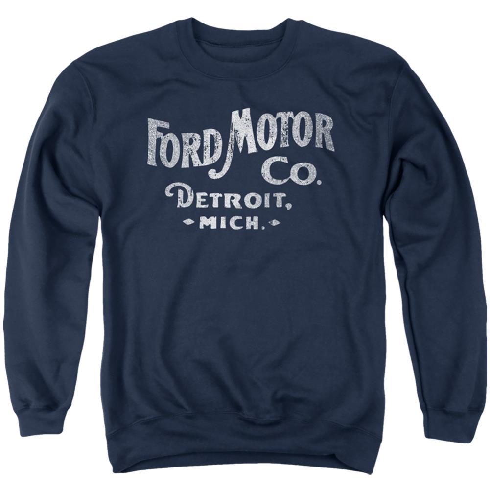 Ford Motor Co Men's Crewneck 50 50 Poly Long-Sleeve T-Shirt