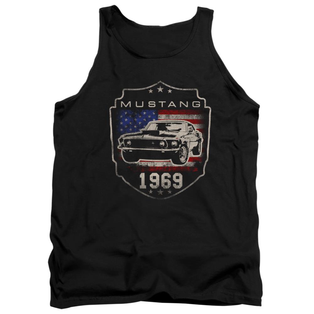 Ford Mustang 1969 Flag Men's 18/1 Cotton Tank Top