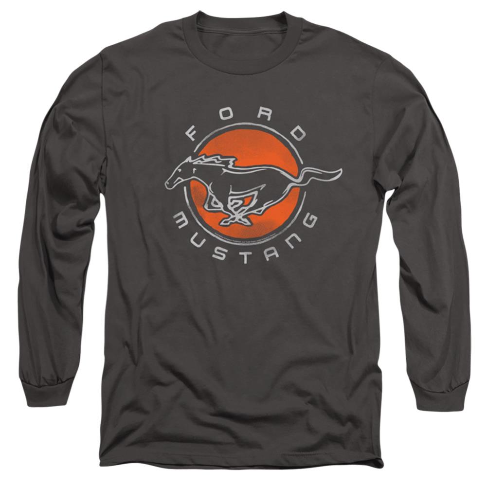 Ford Mustang Circle Men's 18/1 Cotton Long-Sleeve T-Shirt