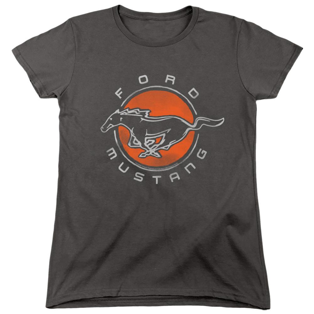 Ford Mustang Circle Women's 18/1 Cotton Short-Sleeve T-Shirt