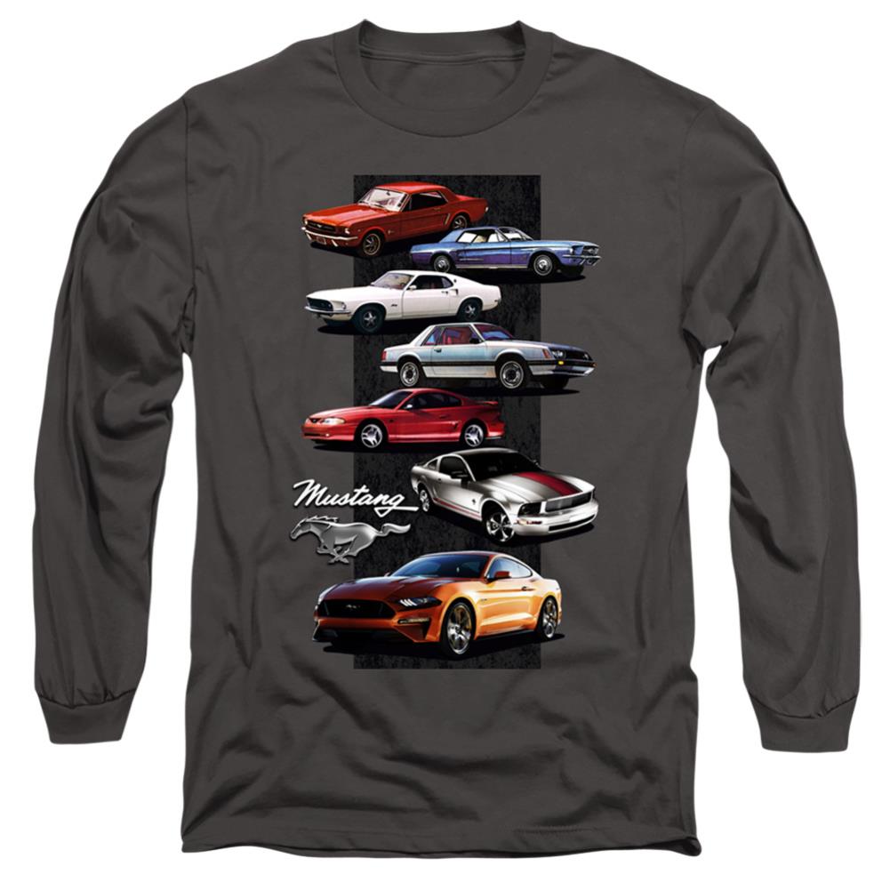 Ford Mustang Stack Men's 18/1 Cotton Long-Sleeve T-Shirt