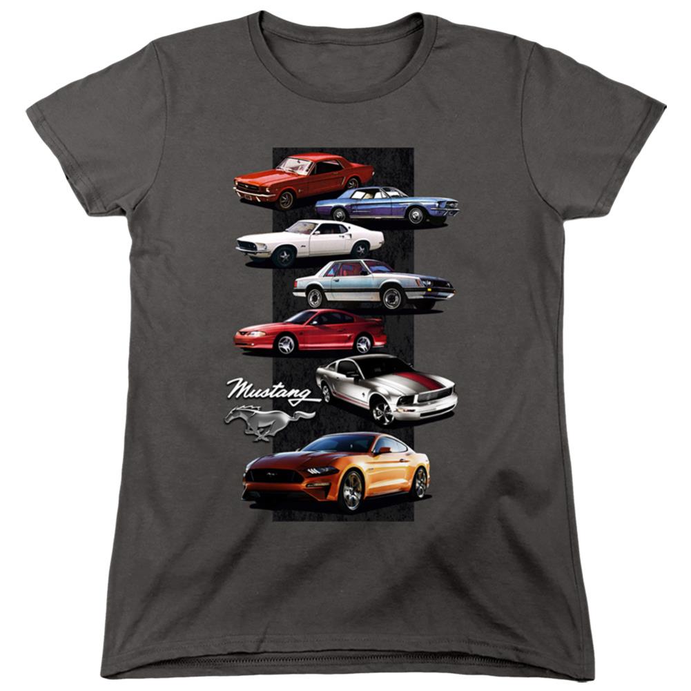 Ford Mustang Stack Women's 18/1 Cotton Short-Sleeve T-Shirt