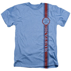 Ford Mustang Stripe Men's 30/1 Cotton Poly SS Heather T