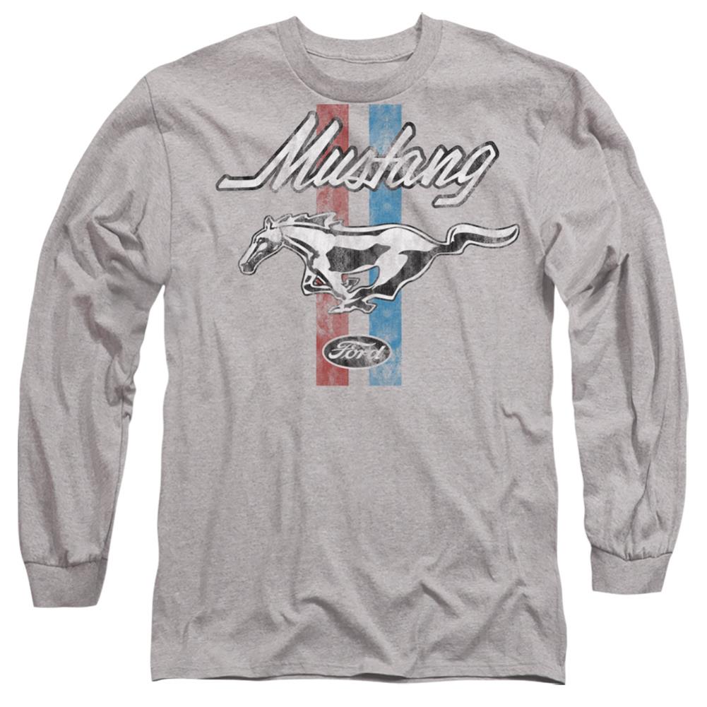 Ford Mustang Stripes Men's 18/1 Cotton Long-Sleeve T-Shirt