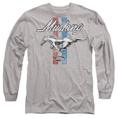 Ford Mustang Stripes Men's 18/1 Cotton Long-Sleeve T-Shirt
