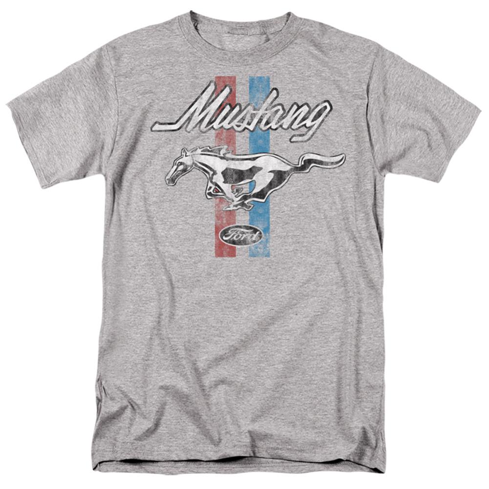 Ford Mustang Stripes Men's 18/1 Cotton Short-Sleeve T-Shirt