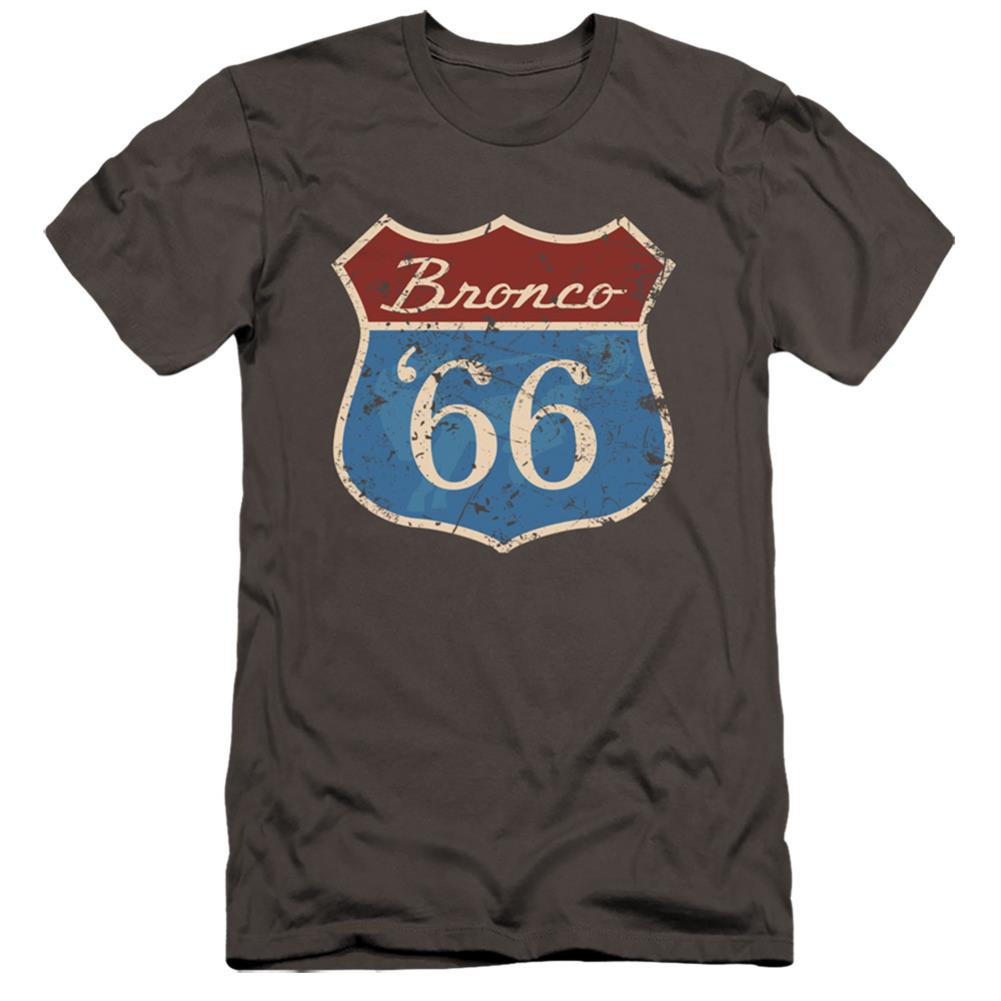 Ford Route 66 Bronco Men's Ultra-Soft 30/1 Cotton Slim Short-Sleeve T-Shirt
