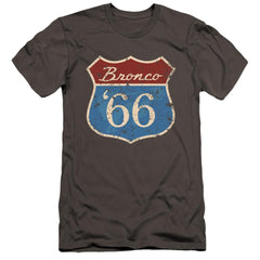 Ford Route 66 Bronco Men's Ultra-Soft 30/1 Cotton Slim Short-Sleeve T-Shirt