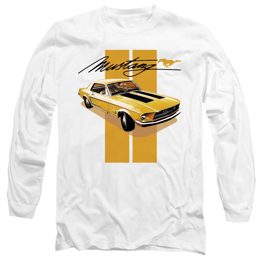 Ford Stang Stripes Men's 18/1 Cotton Long-Sleeve T-Shirt