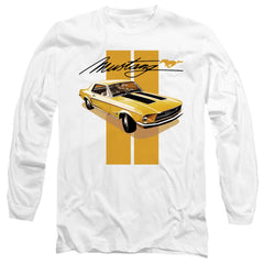 Ford Stang Stripes Men's 18/1 Cotton Long-Sleeve T-Shirt