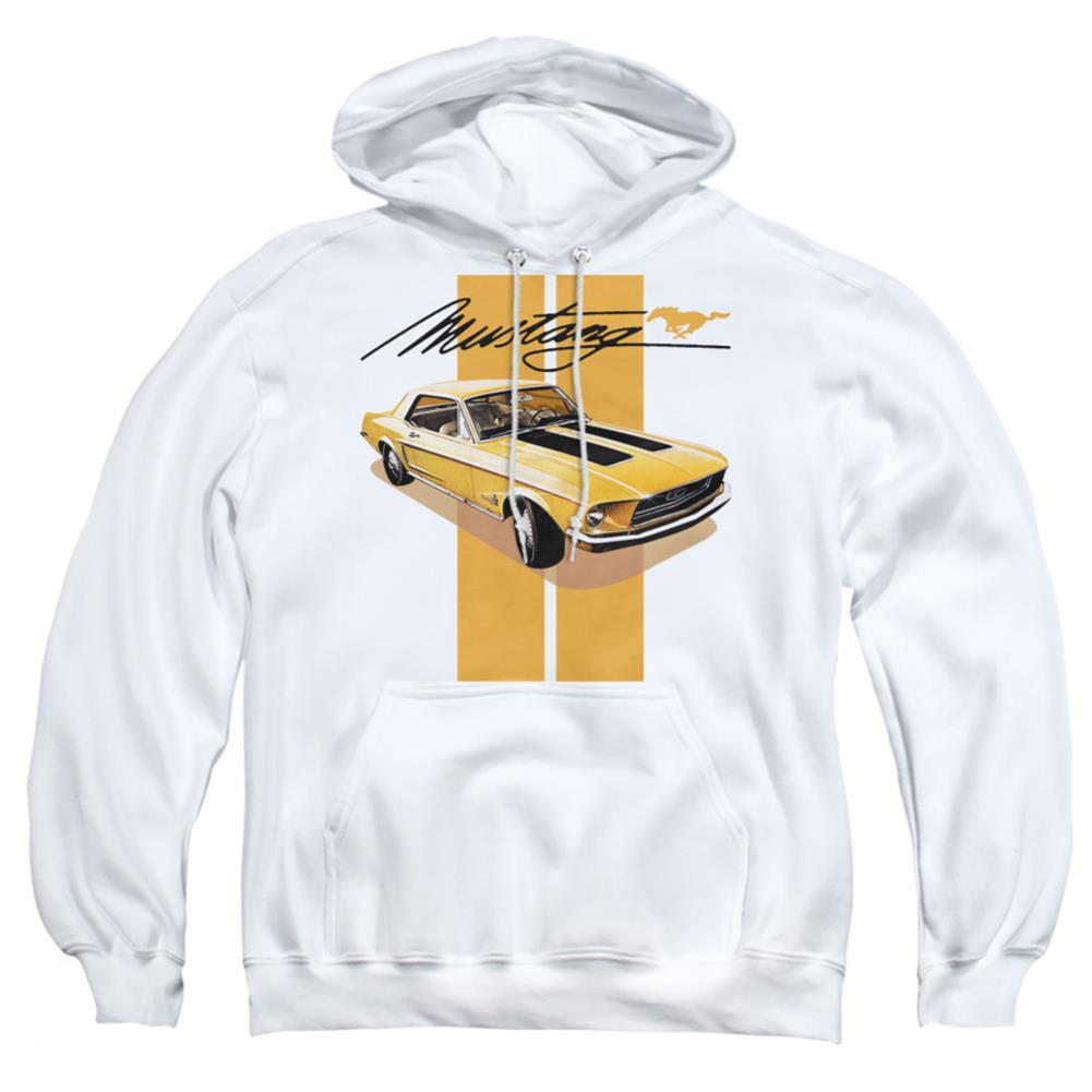 Ford Stang Stripes Men's Pull-Over 75 25 Poly Hoodie