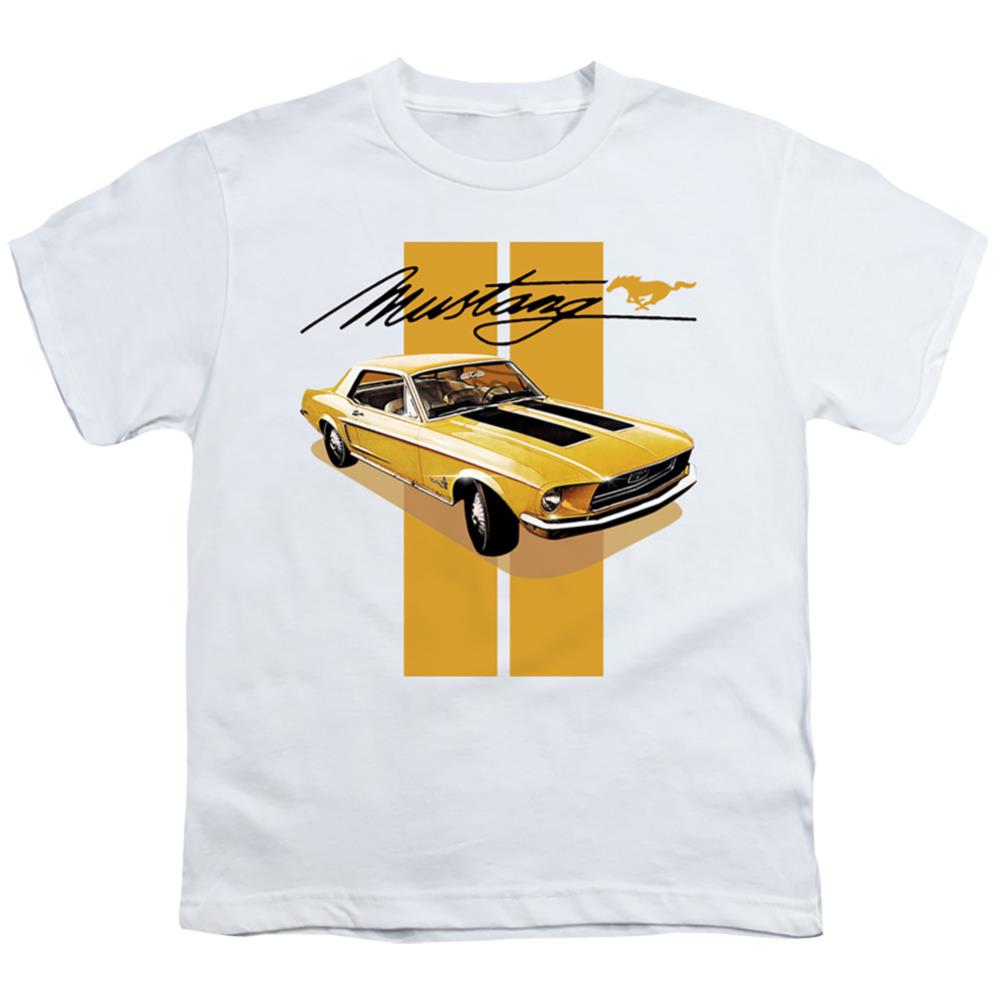Ford Stang Stripes Youth 18/1 100% Cotton Short-Sleeve T-Shirt