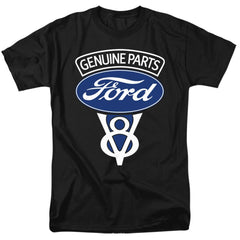 Ford V8 Genuine Parts Men's 18/1 Cotton Short-Sleeve T-Shirt
