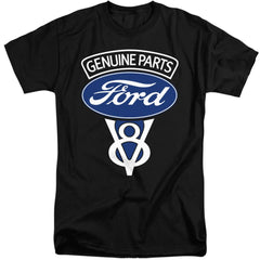 Ford V8 Genuine Parts Men's 18/1 Tall Cotton Short-Sleeve T-Shirt