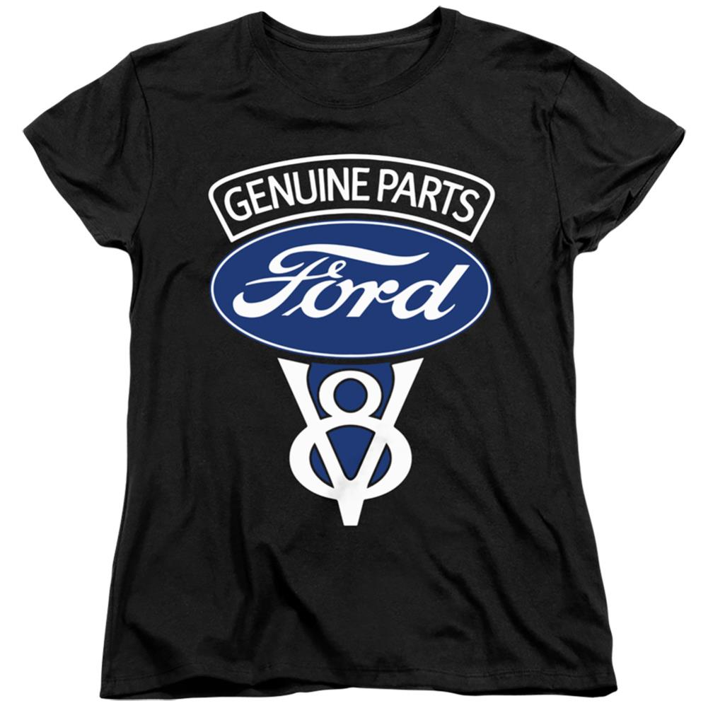 Ford V8 Genuine Parts Women's 18/1 Cotton Short-Sleeve T-Shirt