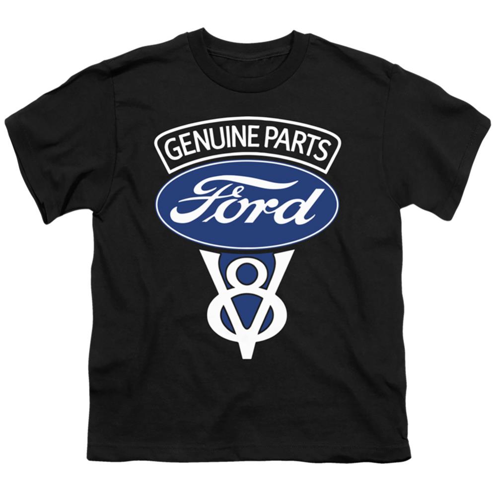 Ford V8 Genuine Parts Youth 18/1 100% Cotton Short-Sleeve T-Shirt