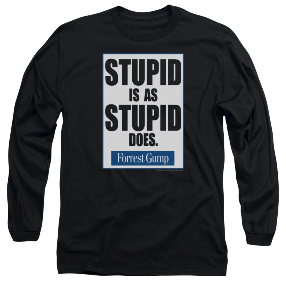 Forrest Gump Stupid Is Men's 18/1 Cotton Long-Sleeve T-Shirt
