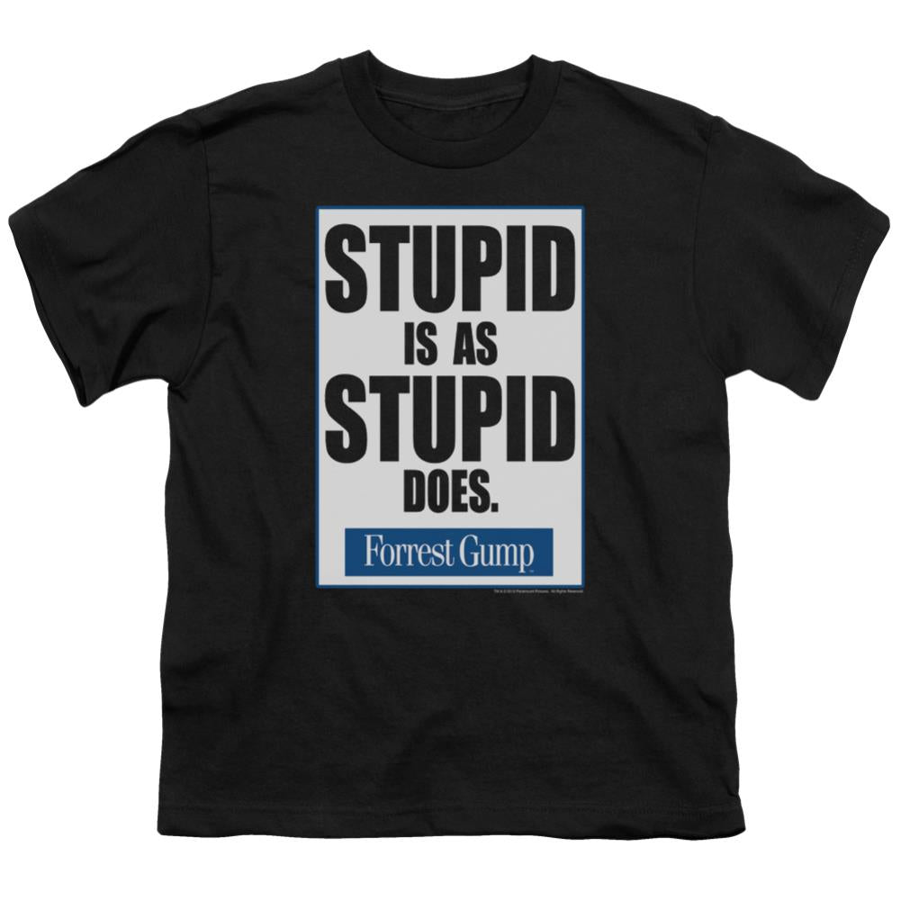Forrest Gump Stupid Is Youth 18/1 100% Cotton Short-Sleeve T-Shirt