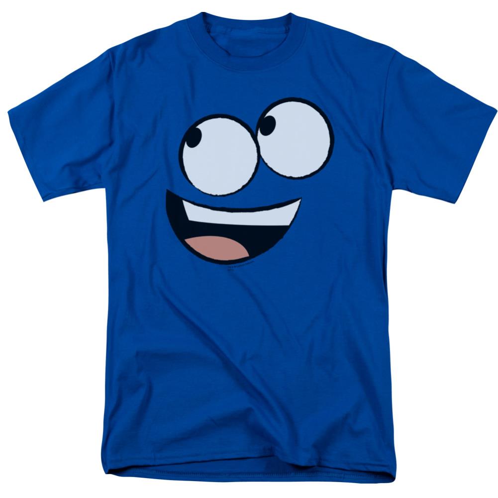 Foster's Home For Imaginary Friends Blue Face Men's 18/1 Cotton Short-Sleeve T-Shirt