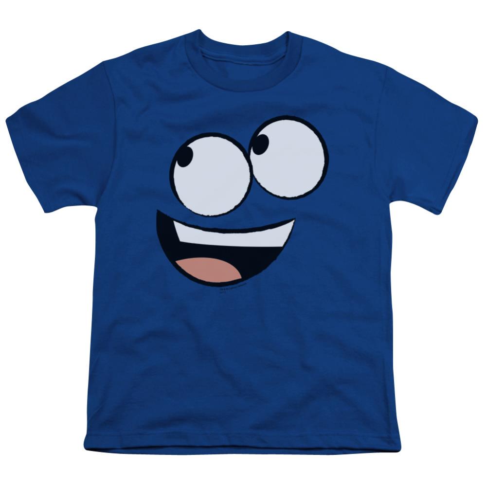 Foster's Home For Imaginary Friends Blue Face Youth 18/1 100% Cotton Short-Sleeve T-Shirt