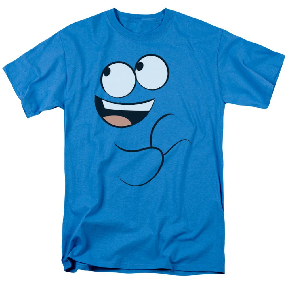 Foster's Home For Imaginary Friends Blue Smile Men's 18/1 Cotton Short-Sleeve T-Shirt
