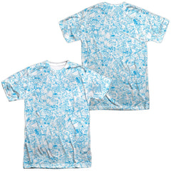 Foster's Home For Imaginary Friends Character Sketches (Front/Back Print) Men's Regular Fit Polyester Short-Sleeve T-Shirt