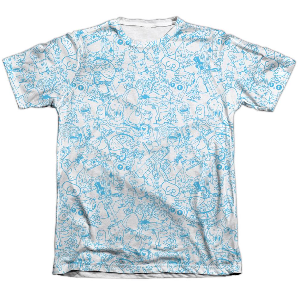 Foster's Home For Imaginary Friends Character Sketches Men's Regular Fit Poly Cotton Short-Sleeve T-Shirt