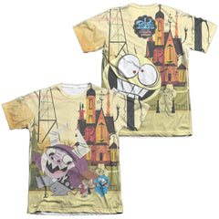 Foster's Home For Imaginary Friends Funny Friends (Front/Back Print) Men's Regular Fit Poly Cotton Short-Sleeve T-Shirt