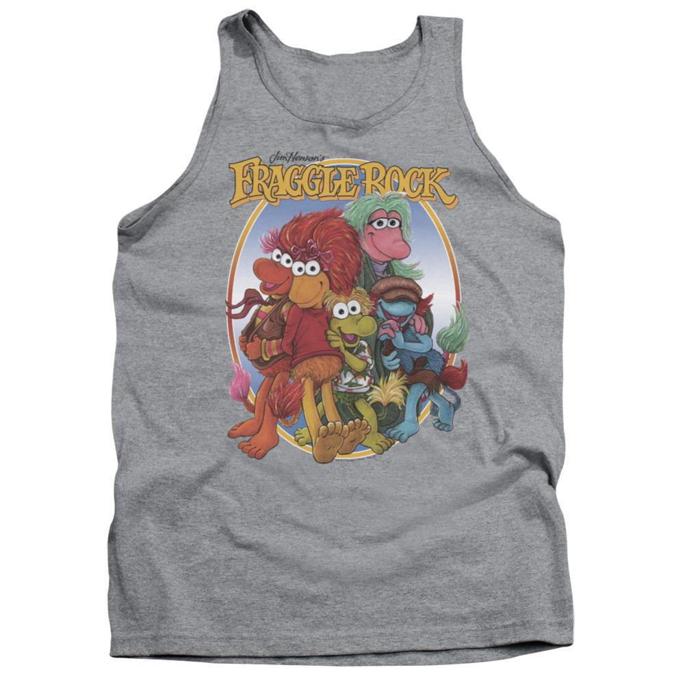 Fraggle Rock Group Hug Men's 18/1 Cotton Tank Top