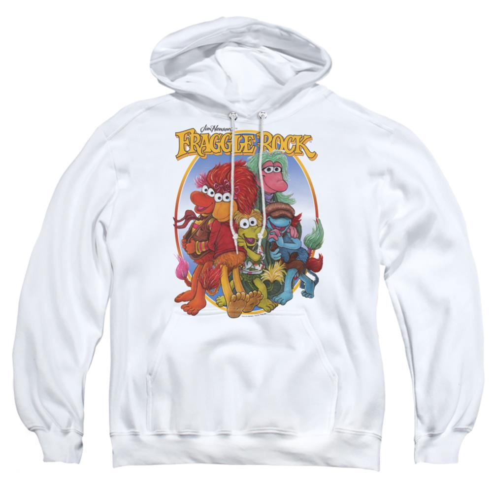 Fraggle Rock Group Hug Men's Pull-Over 75 25 Poly Hoodie