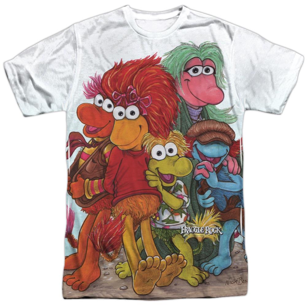 Fraggle Rock Group Shot Men's Regular Fit Polyester Short-Sleeve T-Shirt