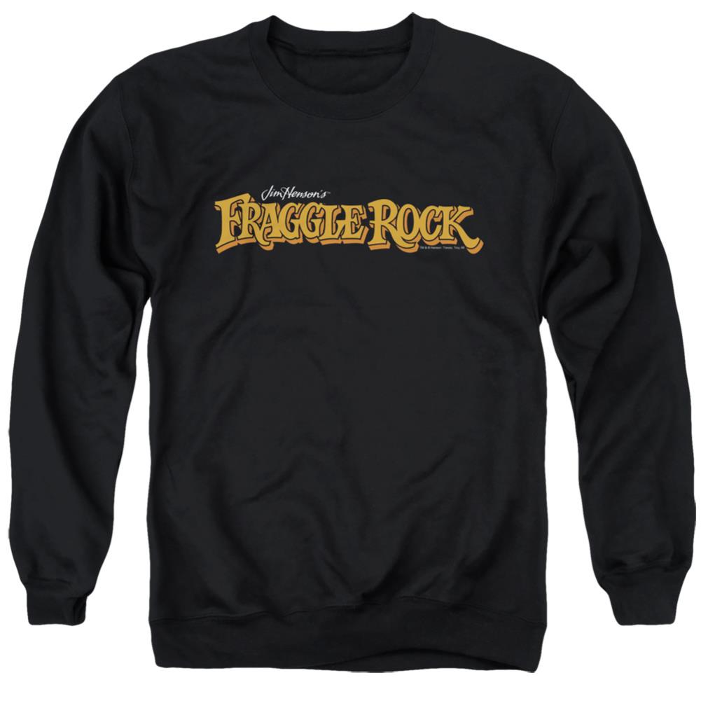 Fraggle Rock Logo Men's Crewneck 50 50 Poly Long-Sleeve T-Shirt