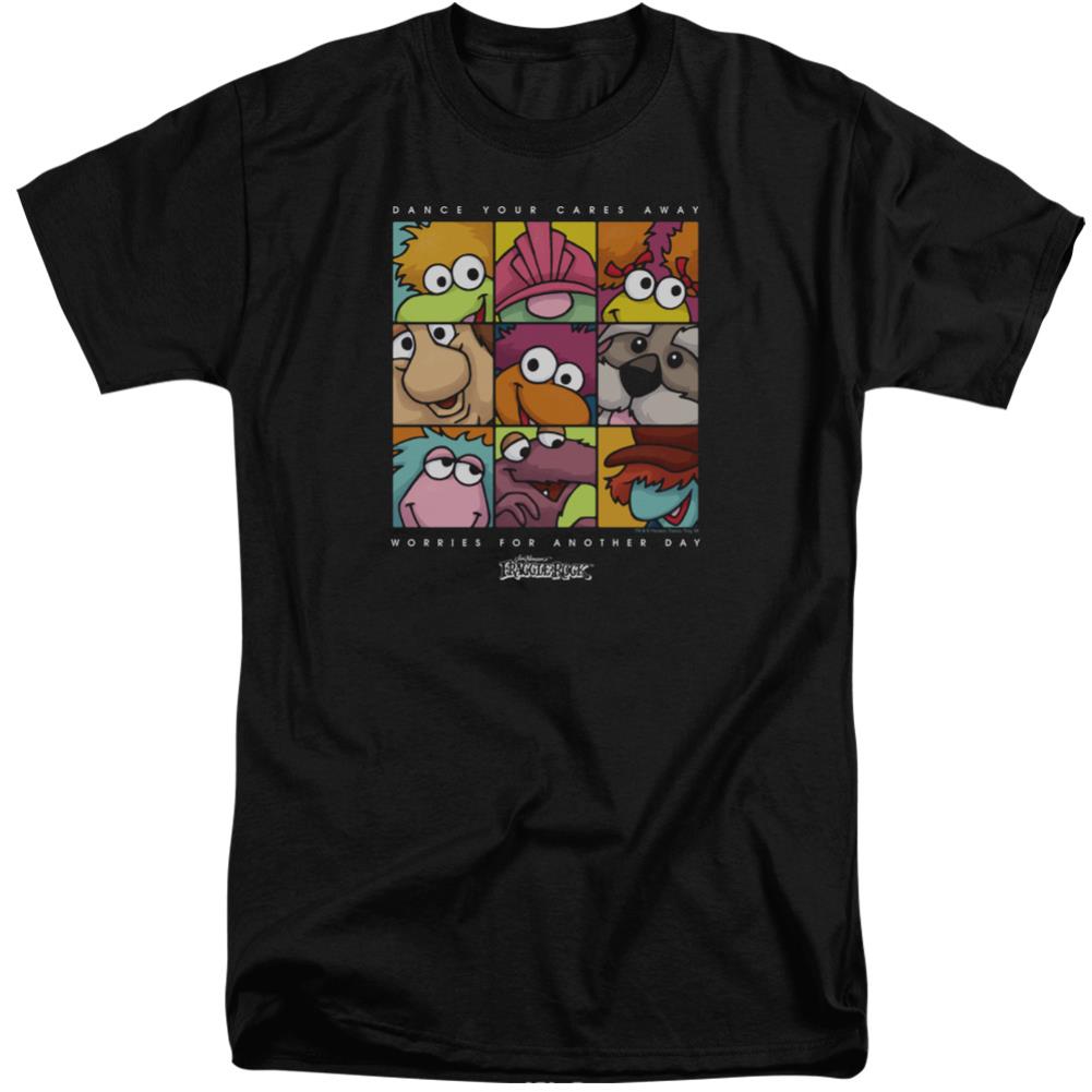 Fraggle Rock Squared Men's 18/1 Tall Cotton Short-Sleeve T-Shirt