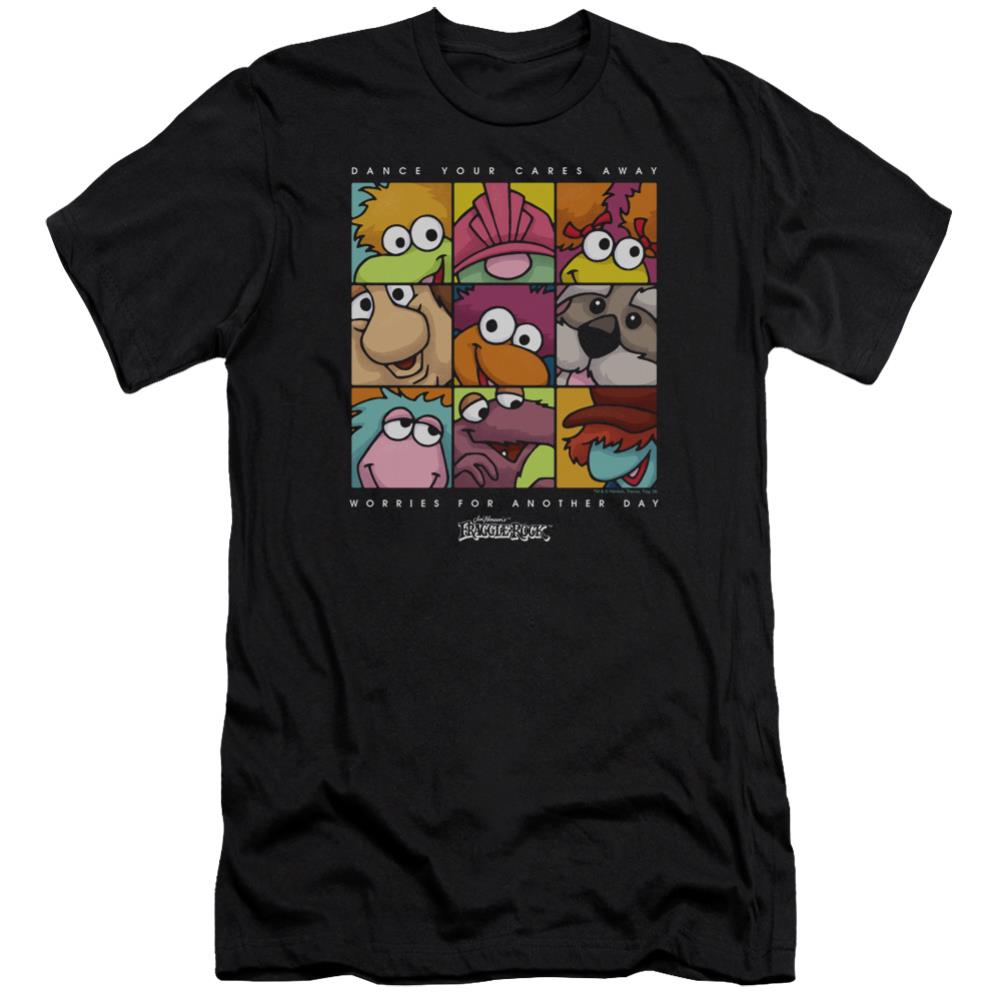 Fraggle Rock Squared Men's Ultra-Soft 30/1 Cotton Slim Short-Sleeve T-Shirt