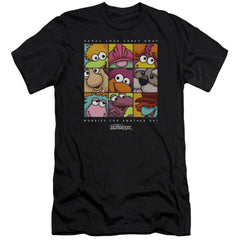 Fraggle Rock Squared Men's Ultra-Soft 30/1 Cotton Slim Short-Sleeve T-Shirt