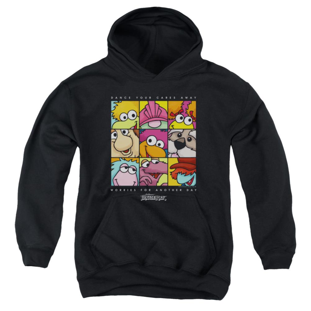 Fraggle Rock Squared Youth Cotton Poly Pull-Over Hoodie