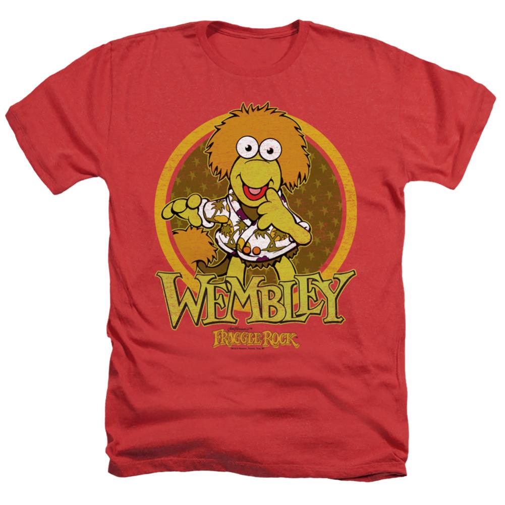 Fraggle Rock Wembley Circle Men's 30/1 Heather 60 40 Poly Short-Sleeve T-Shirt