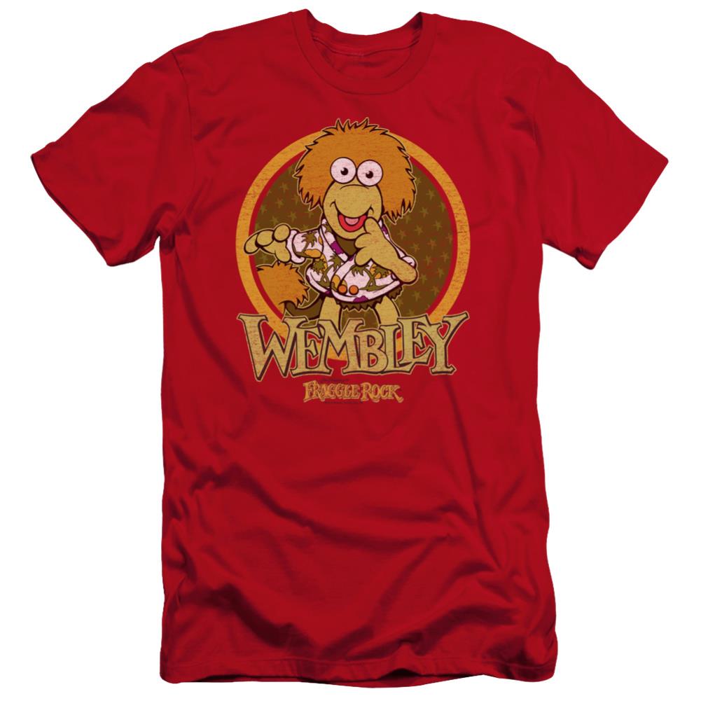 Fraggle Rock Wembley Circle Men's Ultra-Soft 30/1 Cotton Slim Short-Sleeve T-Shirt