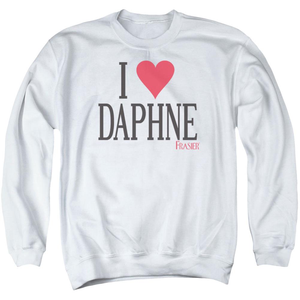 Frasier I Heart Daphne Men's Crewneck 50 50 Poly Long-Sleeve T-Shirt